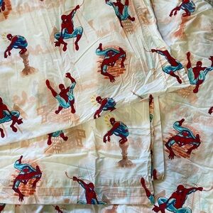 Pottery Barn Queen Spider Man sheet set